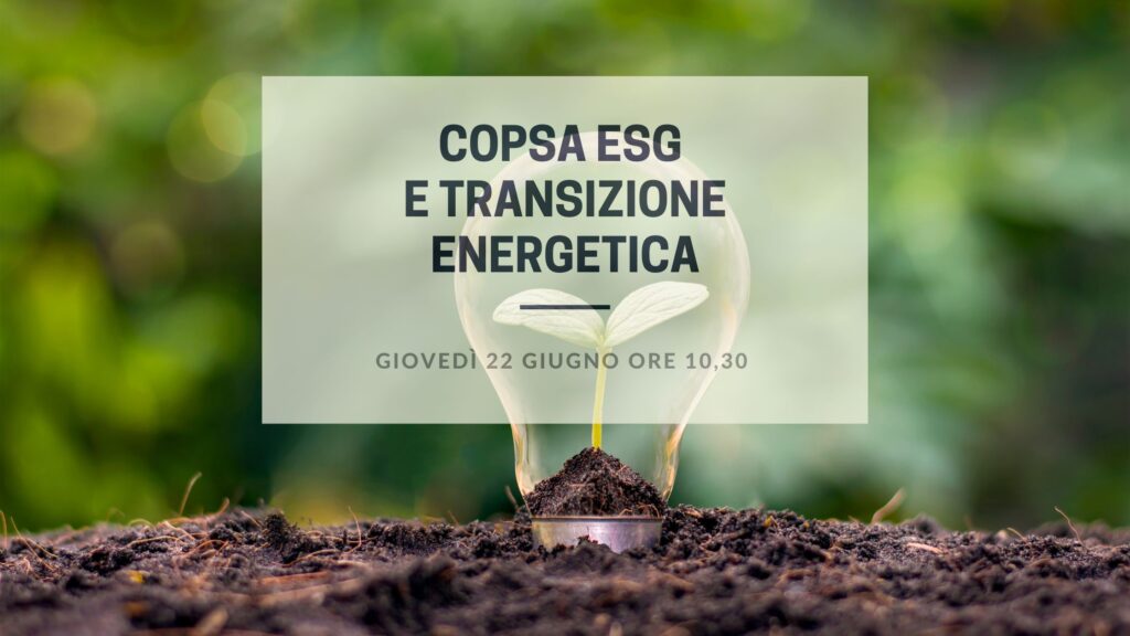 Copsa ESG E Transizione Energetica